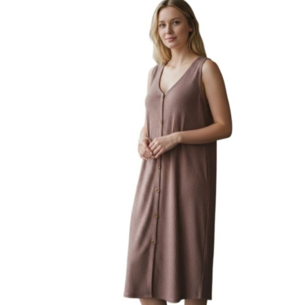 Caution To The Wind Taupe Textured Dress Sz.S EUC.